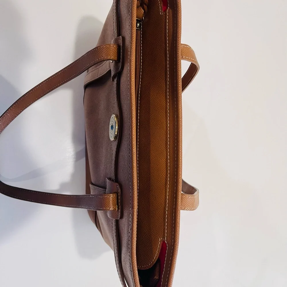 Dooney & Bourke Black Logo Lock Tote HL640 Leather Purse - Picture 7 of 9